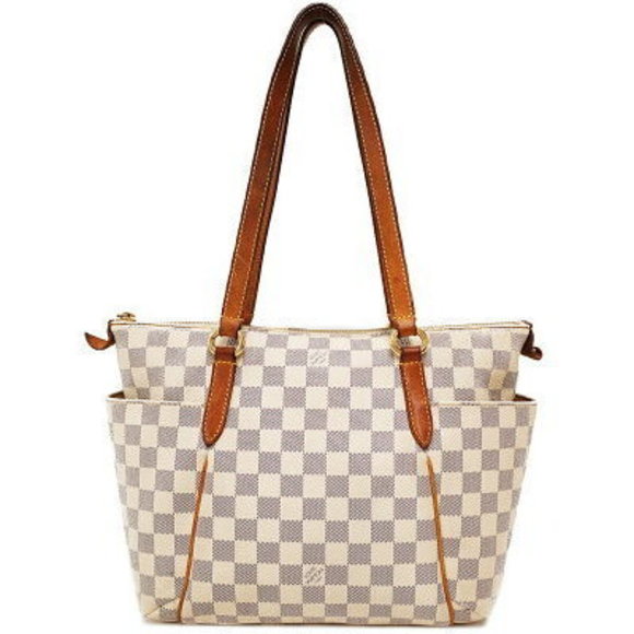 Louis Vuitton Damier Azur White Totally PM Tote Bag - Picture 1 of 8